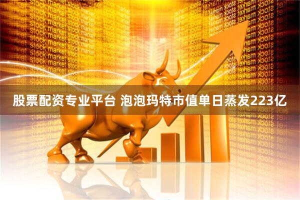 股票配资专业平台 泡泡玛特市值单日蒸发223亿
